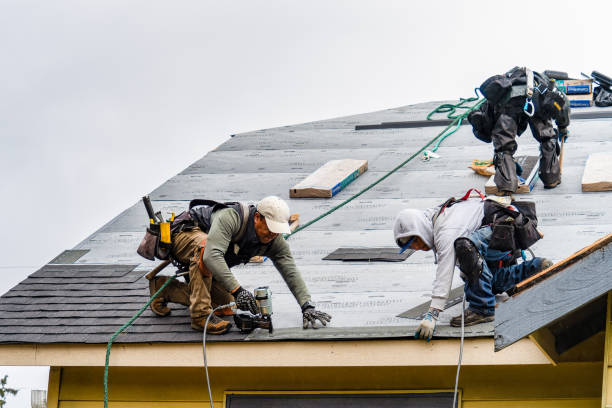 Professional Roofing technician working in Port Jefferson, NY
